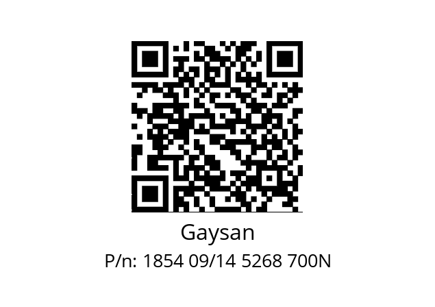   Gaysan 1854 09/14 5268 700N