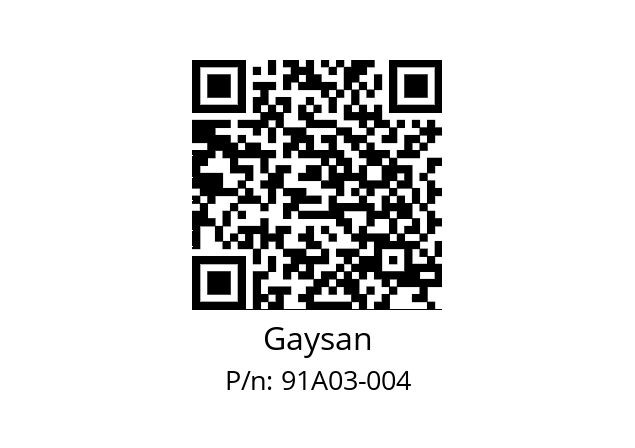   Gaysan 91A03-004