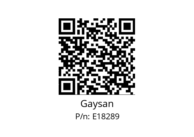   Gaysan E18289