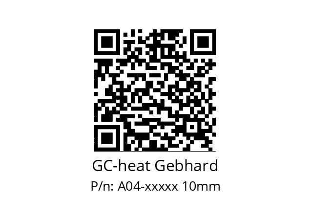   GC-heat Gebhard A04-xxxxx 10mm