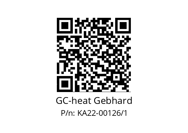   GC-heat Gebhard KA22-00126/1