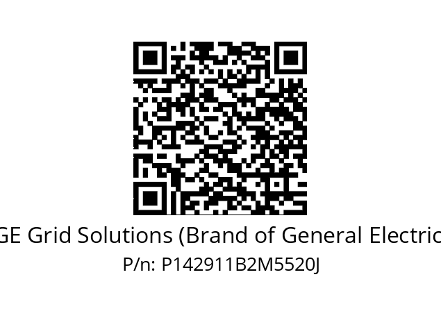   GE Grid Solutions (Brand of General Electric) P142911B2M5520J