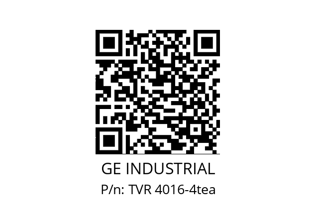   GE INDUSTRIAL TVR 4016-4tea