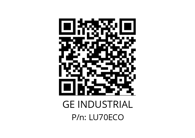   GE INDUSTRIAL LU70ECO