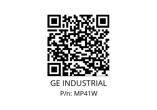   GE INDUSTRIAL MP41W