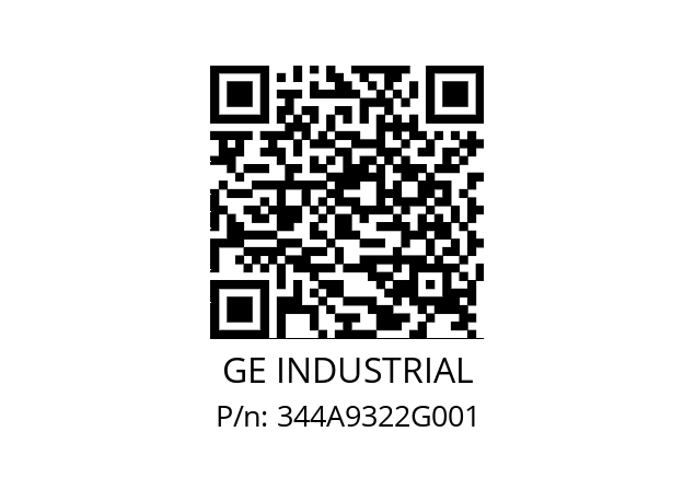   GE INDUSTRIAL 344A9322G001