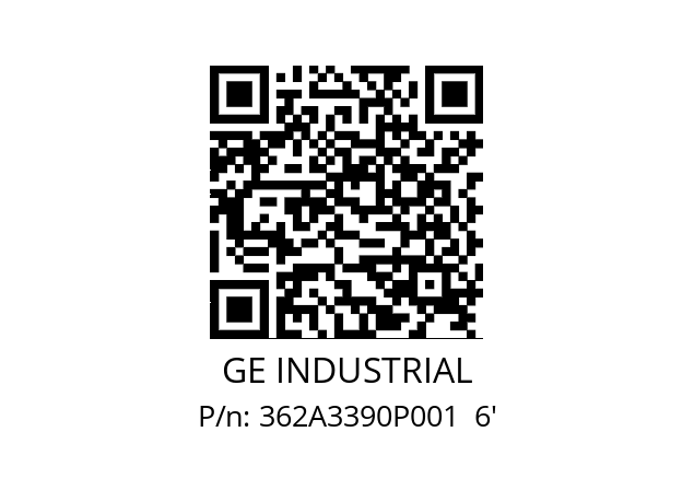   GE INDUSTRIAL 362A3390P001  6'