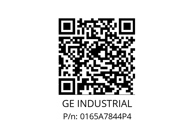   GE INDUSTRIAL 0165A7844P4