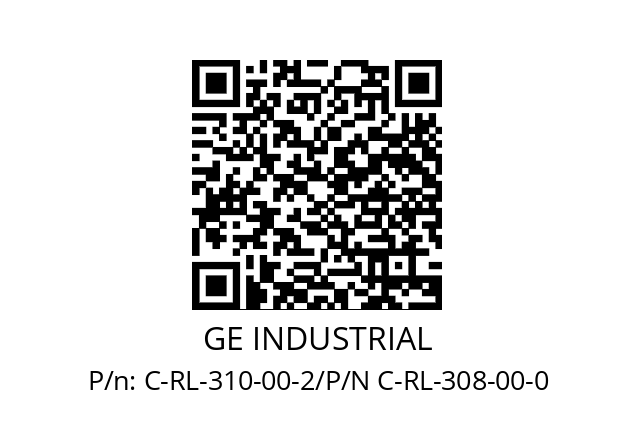   GE INDUSTRIAL C-RL-310-00-2/P/N C-RL-308-00-0