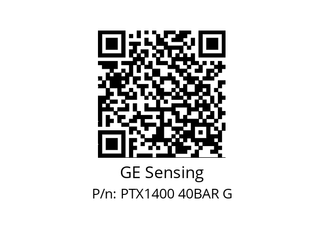   GE Sensing PTX1400 40BAR G