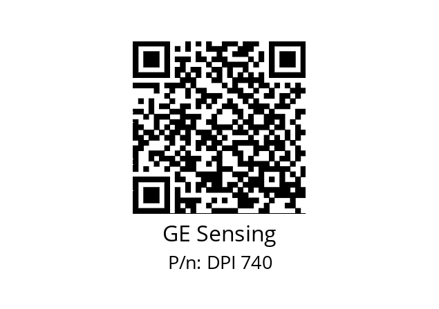   GE Sensing DPI 740