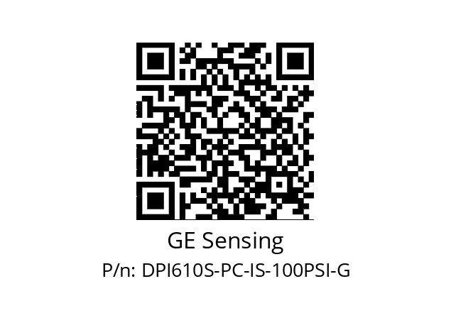   GE Sensing DPI610S-PC-IS-100PSI-G