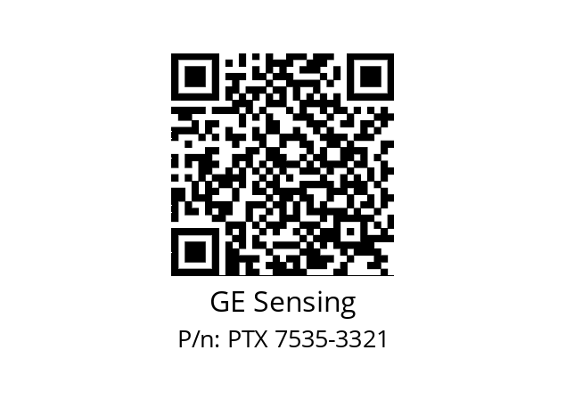   GE Sensing PTX 7535-3321