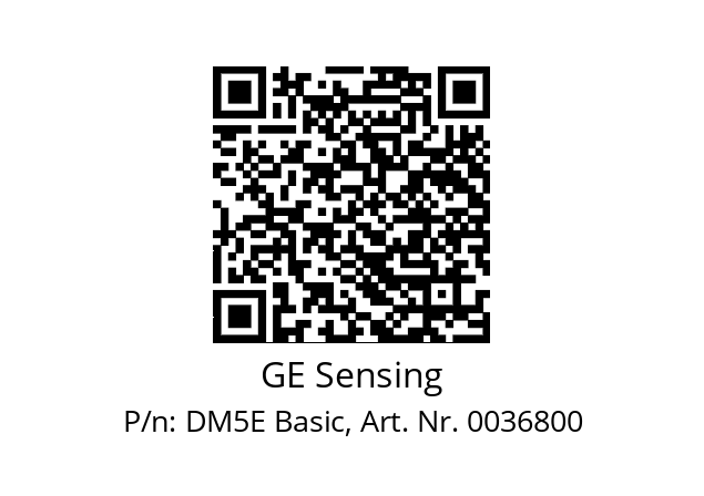   GE Sensing DM5E Basic, Art. Nr. 0036800