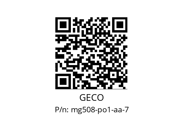   GECO mg508-po1-aa-7