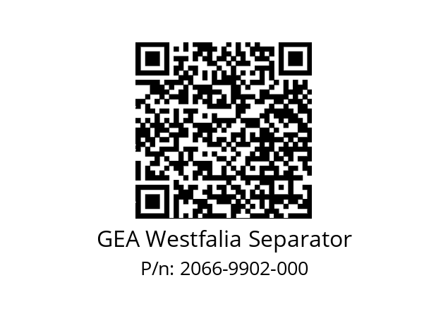   GEA Westfalia Separator 2066-9902-000