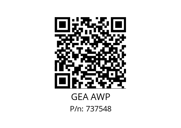   GEA AWP 737548