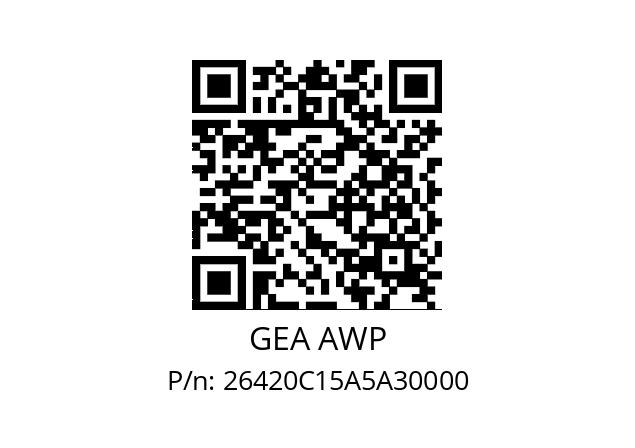  AVR E FL GEA AWP 26420C15A5A30000