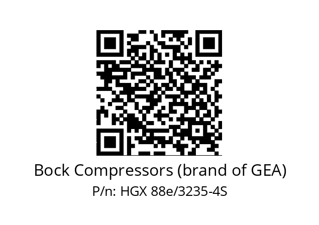   Bock Compressors (brand of GEA) HGX 88e/3235-4S