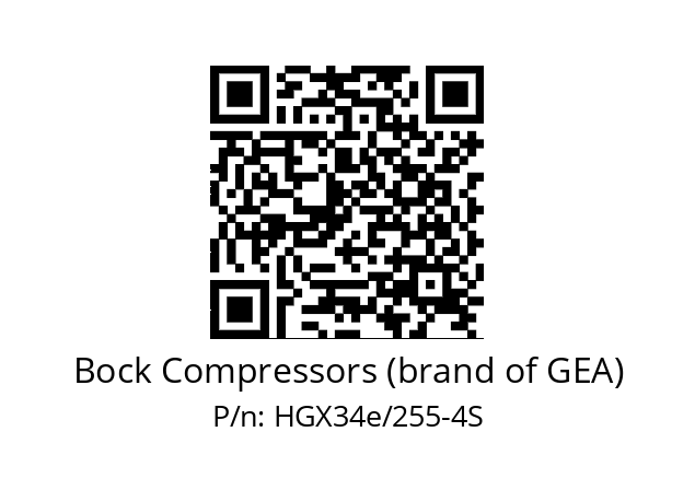   Bock Compressors (brand of GEA) HGX34e/255-4S