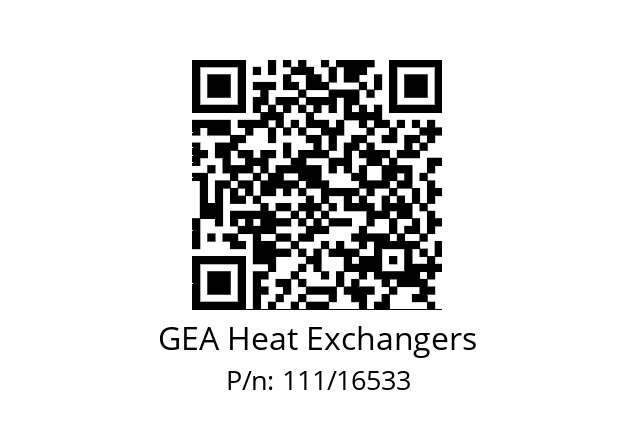   GEA Heat Exchangers 111/16533