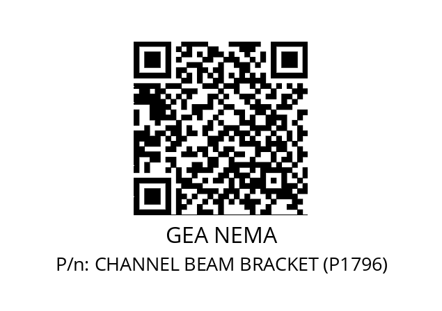   GEA NEMA CHANNEL BEAM BRACKET (P1796)