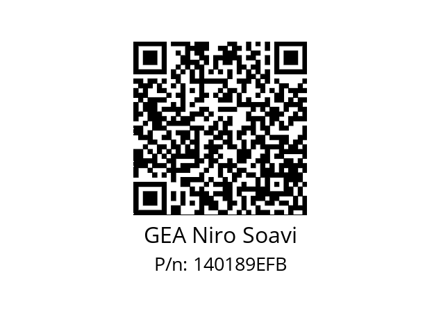  95314189591 GEA Niro Soavi 140189EFB