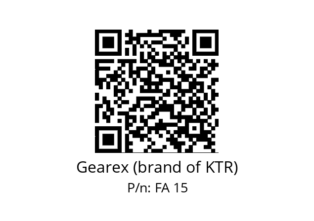   Gearex (brand of KTR) FA 15