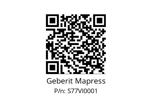   Geberit Mapress S77VI0001