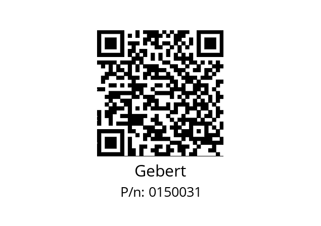   Gebert 0150031