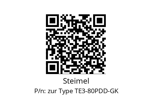   Steimel zur Type TE3-80PDD-GK