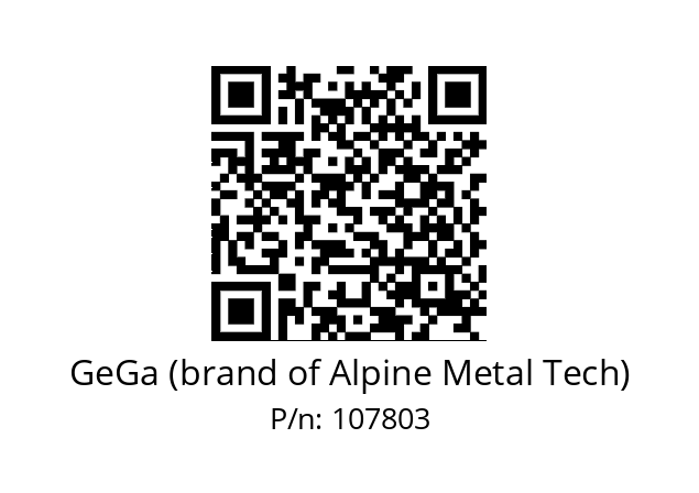   GeGa (brand of Alpine Metal Tech) 107803