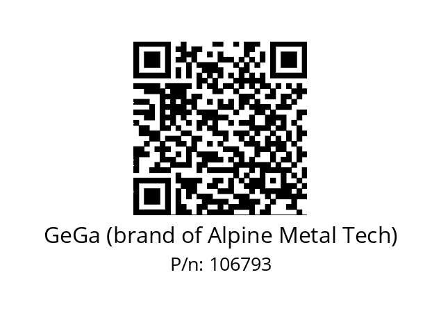   GeGa (brand of Alpine Metal Tech) 106793