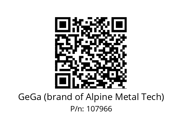   GeGa (brand of Alpine Metal Tech) 107966