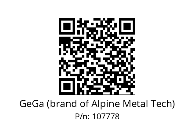   GeGa (brand of Alpine Metal Tech) 107778