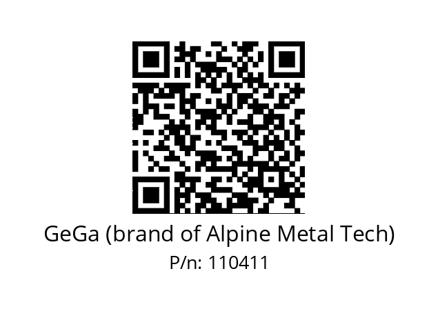   GeGa (brand of Alpine Metal Tech) 110411