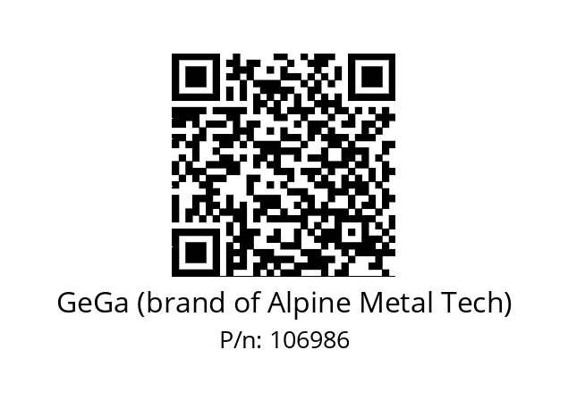   GeGa (brand of Alpine Metal Tech) 106986