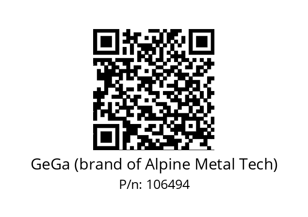   GeGa (brand of Alpine Metal Tech) 106494