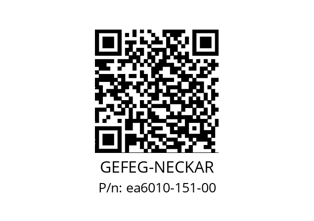   GEFEG-NECKAR ea6010-151-00