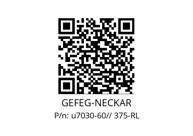   GEFEG-NECKAR u7030-60// 375-RL