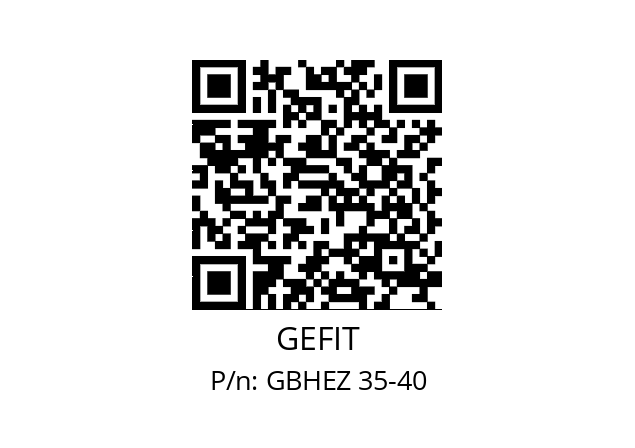   GEFIT GBHEZ 35-40