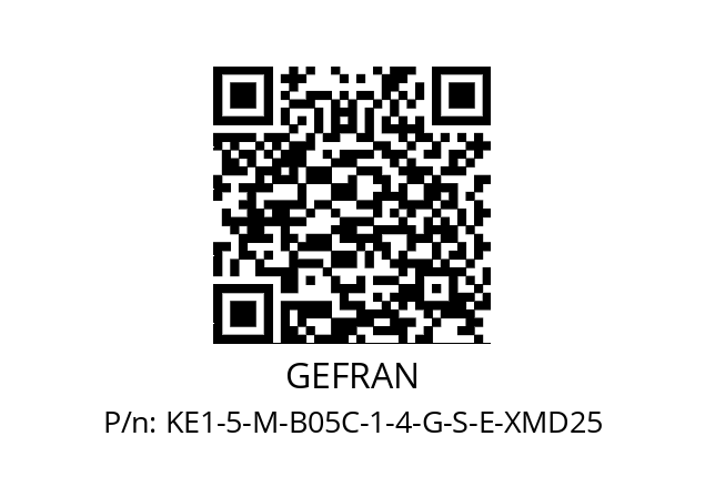   GEFRAN KE1-5-M-B05C-1-4-G-S-E-XMD25