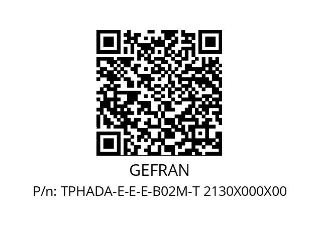   GEFRAN TPHADA-E-E-E-B02M-T 2130X000X00