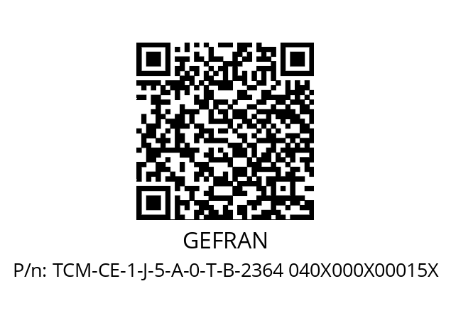   GEFRAN TCM-CE-1-J-5-A-0-T-B-2364 040X000X00015X