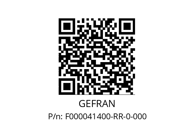   GEFRAN F000041400-RR-0-000