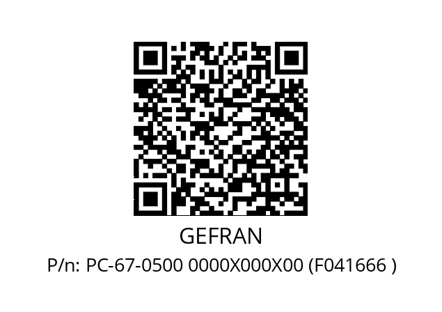   GEFRAN PC-67-0500 0000X000X00 (F041666 )