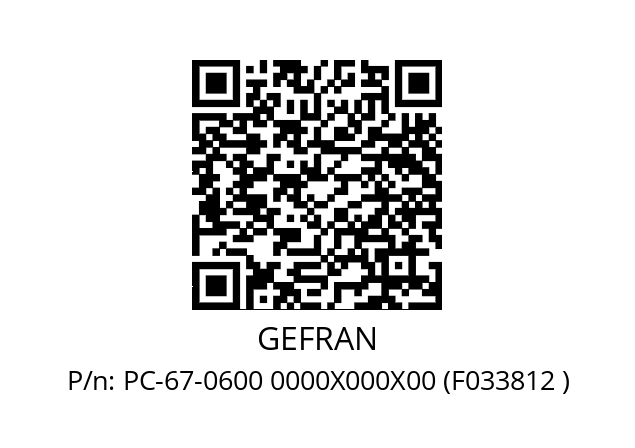   GEFRAN PC-67-0600 0000X000X00 (F033812 )