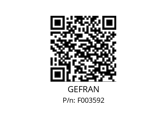   GEFRAN F003592