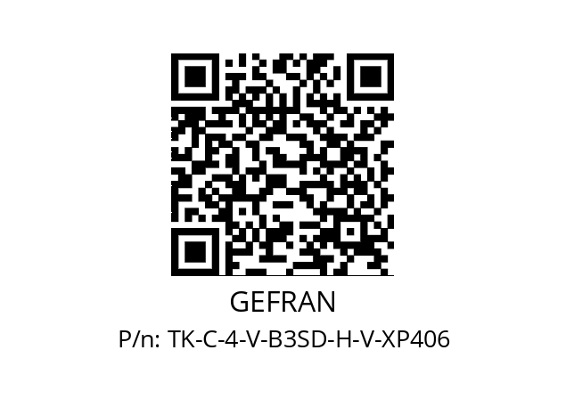   GEFRAN TK-C-4-V-B3SD-H-V-XP406