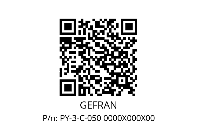   GEFRAN PY-3-C-050 0000X000X00